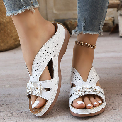 🔥Last Day Promotion 50% OFF - Women's Flowers Decor Arch Support Sandals