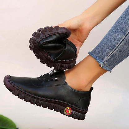 🔥Best Seller-Last Day Sale 60% OFF🔥Women's Hand-Stitched Uniqcomfy Wide Toe Box Leather Shoes