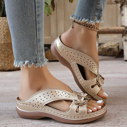 🔥Last Day Promotion 50% OFF - Women's Flowers Decor Arch Support Sandals