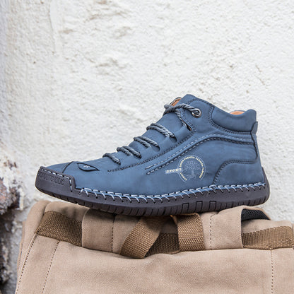 🔥Best - Selling Style🔥 Men’s Hand - Stitched Non - Slip Casual Leather Boots | Stylish & Casual