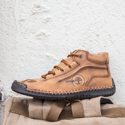🔥Best - Selling Style🔥 Men’s Hand - Stitched Non - Slip Casual Leather Boots | Stylish & Casual