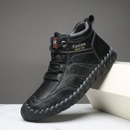 Last Day 60% OFF🔥⏱️New Arrival Promotion⏱️🔥Men's Casual Leather Good Arch Support & Non-slip Outdoor  Breathable Walking Shoes