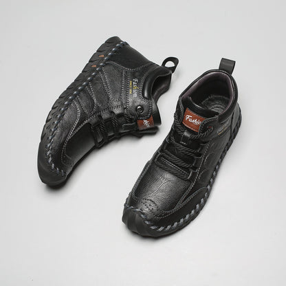 Last Day 60% OFF🔥⏱️New Arrival Promotion⏱️🔥Men's Casual Leather Good Arch Support & Non-slip Outdoor  Breathable Walking Shoes