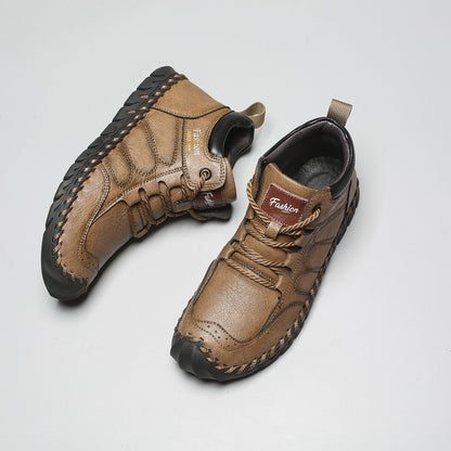 Last Day 60% OFF🔥⏱️New Arrival Promotion⏱️🔥Men's Casual Leather Good Arch Support & Non-slip Outdoor  Breathable Walking Shoes