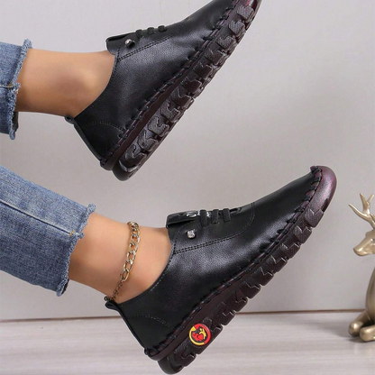 🔥Best Seller-Last Day Sale 60% OFF🔥Women's Hand-Stitched Uniqcomfy Wide Toe Box Leather Shoes