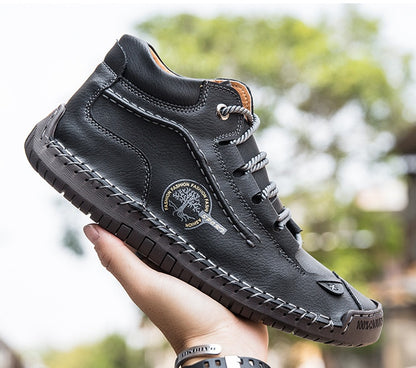 🔥Best - Selling Style🔥 Men’s Hand - Stitched Non - Slip Casual Leather Boots | Stylish & Casual