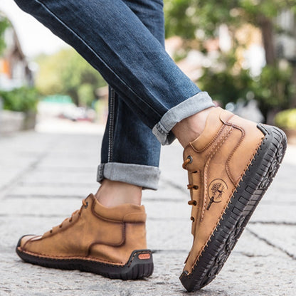 🔥Best - Selling Style🔥 Men’s Hand - Stitched Non - Slip Casual Leather Boots | Stylish & Casual