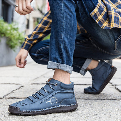 🔥Best - Selling Style🔥 Men’s Hand - Stitched Non - Slip Casual Leather Boots | Stylish & Casual