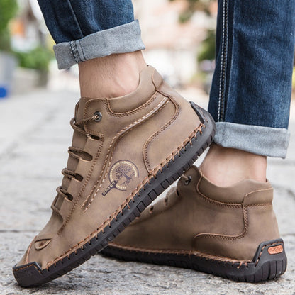🔥Best - Selling Style🔥 Men’s Hand - Stitched Non - Slip Casual Leather Boots | Stylish & Casual