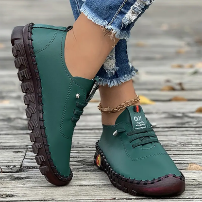 🔥Best Seller-Last Day Sale 60% OFF🔥Women's Hand-Stitched Uniqcomfy Wide Toe Box Leather Shoes