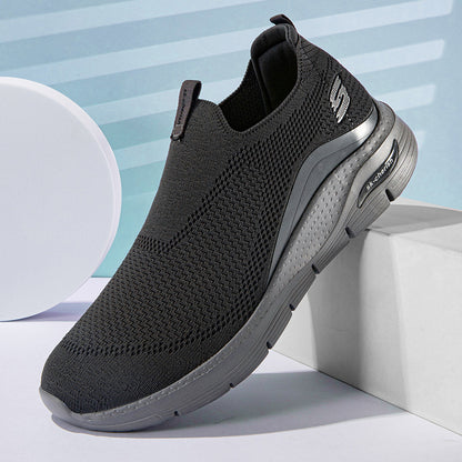 Men's Comfortable Waterproof Orthotic Walking Shoes Heightened Arch Support Non-slip Sports Shoes