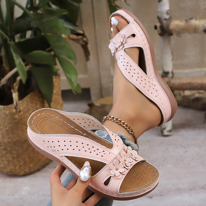 🔥Last Day Promotion 50% OFF - Women's Flowers Decor Arch Support Sandals