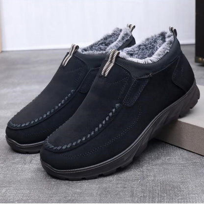 Men's Multi-layer Waterproof Merino Wool Lined Orthopedic Warm Shoes