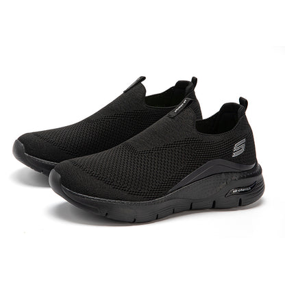 Men's Comfortable Waterproof Orthotic Walking Shoes Heightened Arch Support Non-slip Sports Shoes