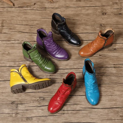 Orthopädische, gemütliche, farbenfrohe Winterstiefel mit Fußgewölbeunterstützung 