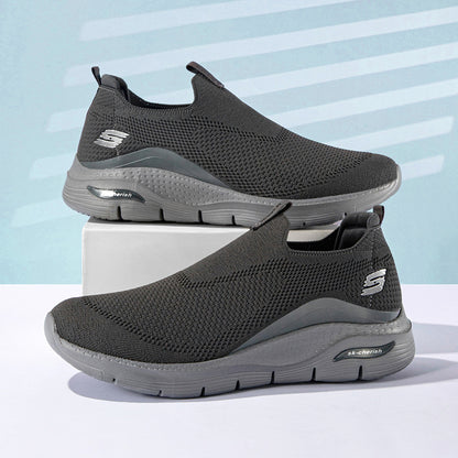 Men's Comfortable Waterproof Orthotic Walking Shoes Heightened Arch Support Non-slip Sports Shoes