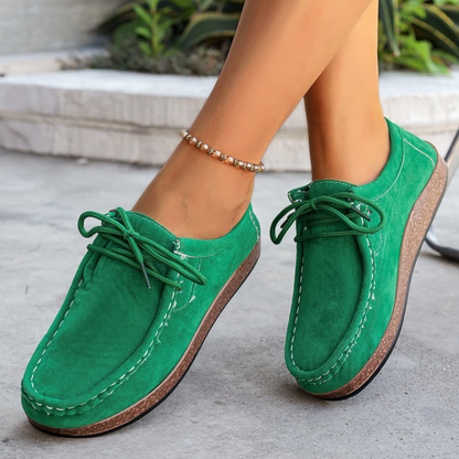 Casual Slip-On Moccasin Shoes – Arch Support & Stylish for Everyday Outings