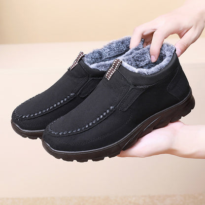 Men's Multi-layer Waterproof Merino Wool Lined Orthopedic Warm Shoes