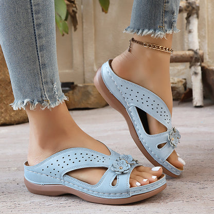 🔥Last Day Promotion 50% OFF - Women's Flowers Decor Arch Support Sandals