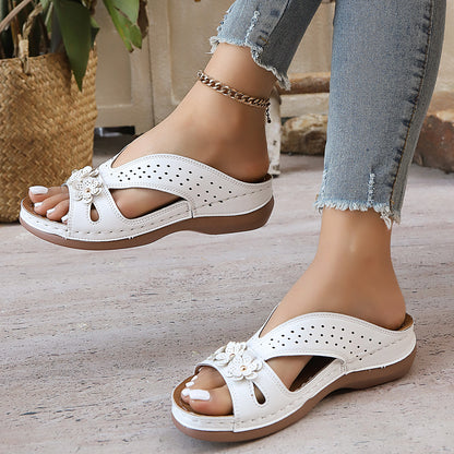 🔥Last Day Promotion 50% OFF - Women's Flowers Decor Arch Support Sandals