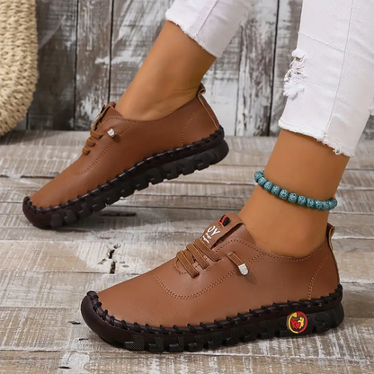 🔥Best Seller-Last Day Sale 60% OFF🔥Women's Hand-Stitched Uniqcomfy Wide Toe Box Leather Shoes