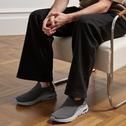 Men's Comfortable Waterproof Orthotic Walking Shoes Heightened Arch Support Non-slip Sports Shoes