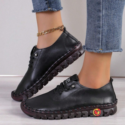 🔥Best Seller-Last Day Sale 60% OFF🔥Women's Hand-Stitched Uniqcomfy Wide Toe Box Leather Shoes