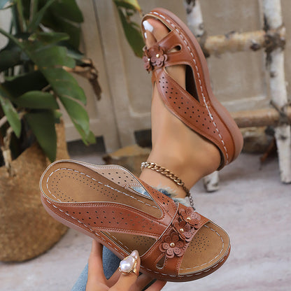 🔥Last Day Promotion 50% OFF - Women's Flowers Decor Arch Support Sandals