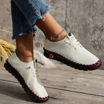 🔥Best Seller-Last Day Sale 60% OFF🔥Women's Hand-Stitched Uniqcomfy Wide Toe Box Leather Shoes