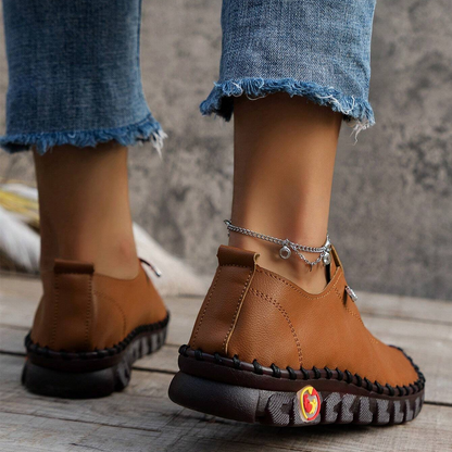 🔥Best Seller-Last Day Sale 60% OFF🔥Women's Hand-Stitched Uniqcomfy Wide Toe Box Leather Shoes