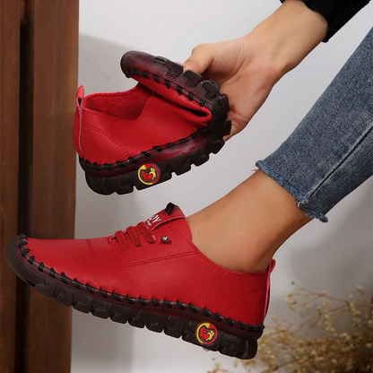 🔥Best Seller-Last Day Sale 60% OFF🔥Women's Hand-Stitched Uniqcomfy Wide Toe Box Leather Shoes