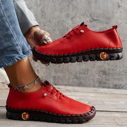 🔥Best Seller-Last Day Sale 60% OFF🔥Women's Hand-Stitched Uniqcomfy Wide Toe Box Leather Shoes