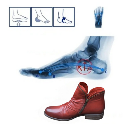 Orthopädische, gemütliche, farbenfrohe Winterstiefel mit Fußgewölbeunterstützung 