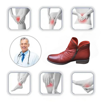 Orthopädische, gemütliche, farbenfrohe Winterstiefel mit Fußgewölbeunterstützung 