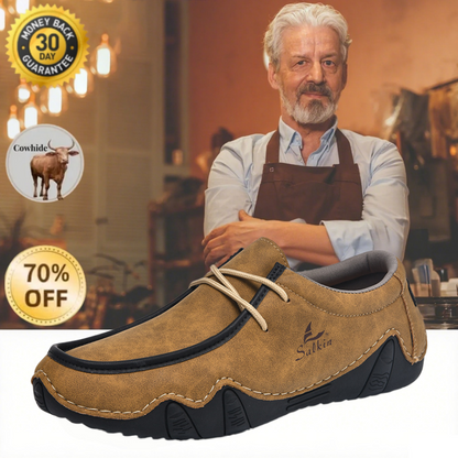 Men's Daily Lightweight Comfortable And Durable Slip-On Arch Support Orthopedic Loafers