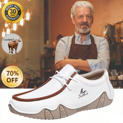 Men's Daily Lightweight Comfortable And Durable Slip-On Arch Support Orthopedic Loafers