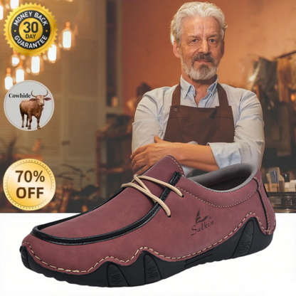 Men's Daily Lightweight Comfortable And Durable Slip-On Arch Support Orthopedic Loafers