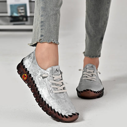 🔥Best Seller-Last Day Sale 60% OFF🔥Women's Hand-Stitched Uniqcomfy Wide Toe Box Leather Shoes