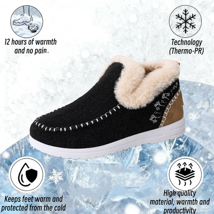 Orthopädische Winterstiefel aus Wolle für Damen, gemütliche Winterschuhe 