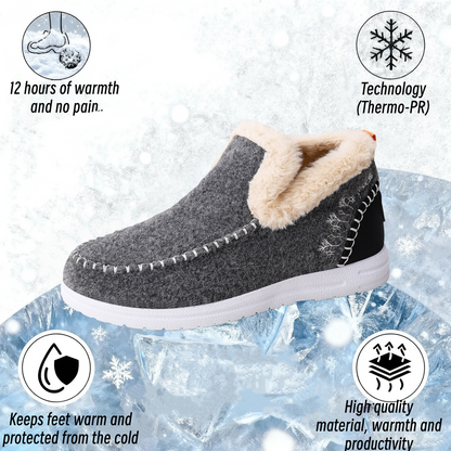 Orthopädische Winterstiefel aus Wolle für Damen, gemütliche Winterschuhe 
