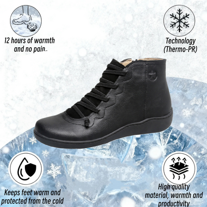 🔥Letzter-Tag-Aktion: 50 % Rabatt🔥 – Bequeme, handgefertigte Lederstiefel mit Fußstütze für Damen 