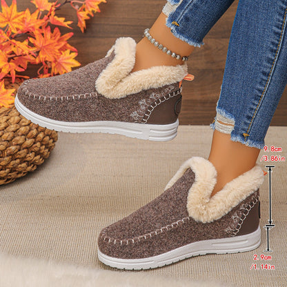 Orthopädische Winterstiefel aus Wolle für Damen, gemütliche Winterschuhe 