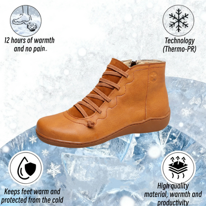 🔥Letzter-Tag-Aktion: 50 % Rabatt🔥 – Bequeme, handgefertigte Lederstiefel mit Fußstütze für Damen 