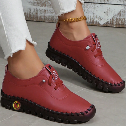 🔥Best Seller-Last Day Sale 60% OFF🔥Women's Hand-Stitched Uniqcomfy Wide Toe Box Leather Shoes