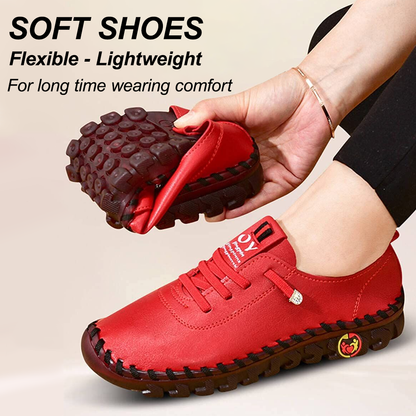 🔥Best Seller-Last Day Sale 60% OFF🔥Women's Hand-Stitched Uniqcomfy Wide Toe Box Leather Shoes