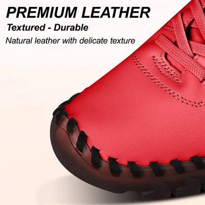 🔥Best Seller-Last Day Sale 60% OFF🔥Women's Hand-Stitched Uniqcomfy Wide Toe Box Leather Shoes