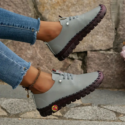 🔥Best Seller-Last Day Sale 60% OFF🔥Women's Hand-Stitched Uniqcomfy Wide Toe Box Leather Shoes