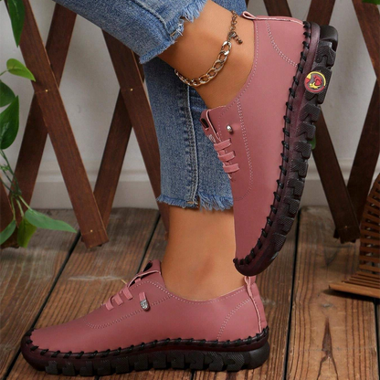 🔥Best Seller-Last Day Sale 60% OFF🔥Women's Hand-Stitched Uniqcomfy Wide Toe Box Leather Shoes