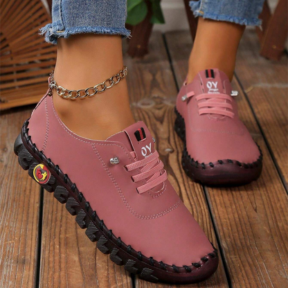 🔥Best Seller-Last Day Sale 60% OFF🔥Women's Hand-Stitched Uniqcomfy Wide Toe Box Leather Shoes