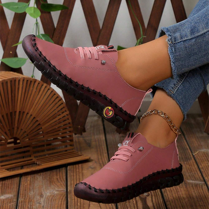 🔥Best Seller-Last Day Sale 60% OFF🔥Women's Hand-Stitched Uniqcomfy Wide Toe Box Leather Shoes